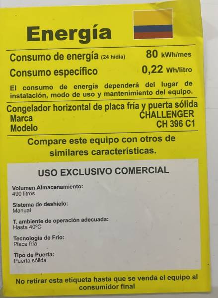 Congelador Challenger CH-396 Horizontal — foto 3