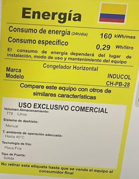 Congelador Horizontal Puerta Batiente Inducol — foto 4