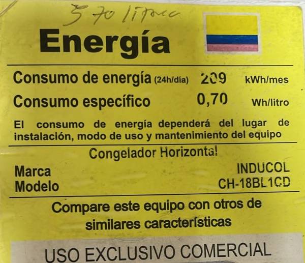 Congelador Inducol  570 Litros — foto 3