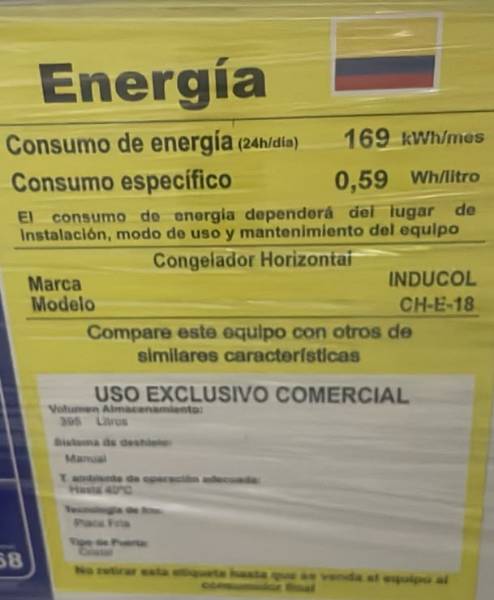Congelador Inducol Horizontal de 509 Litros Exhibidor — foto 3