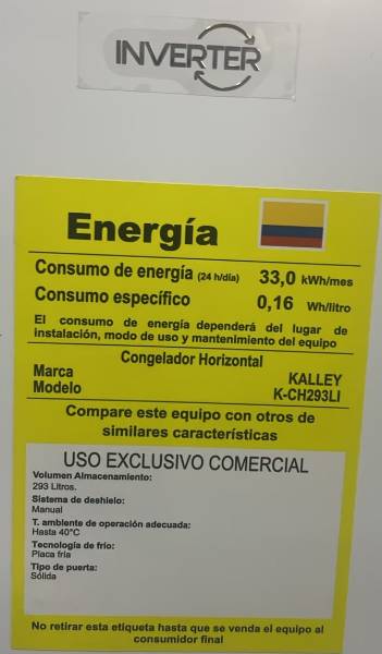 Congelador horizontal Inverter KALLEY Dual — foto 2