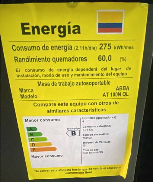 Estufa ABBA Con Gabinete 4 Puestos — foto 4