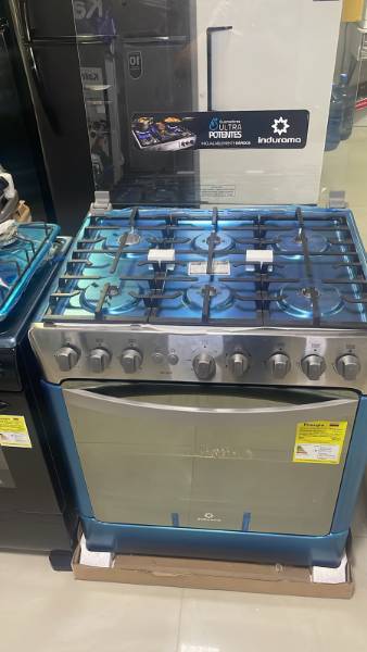 Estufa Indurama Cromada 6 Puestos — foto 3