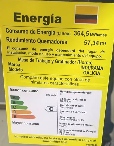Estufa Indurama Cromada 6 Puestos — foto 4