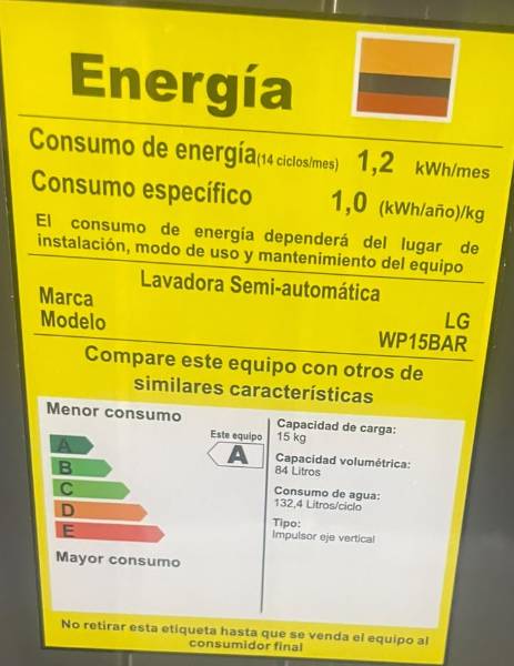 Lavadora LG 15 Kilos -Semiautomatica — foto 3