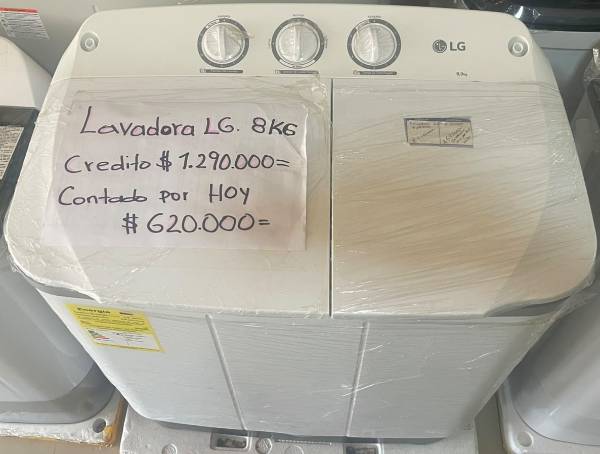 Lavadora LG 8 Kilos-Semiautomatica