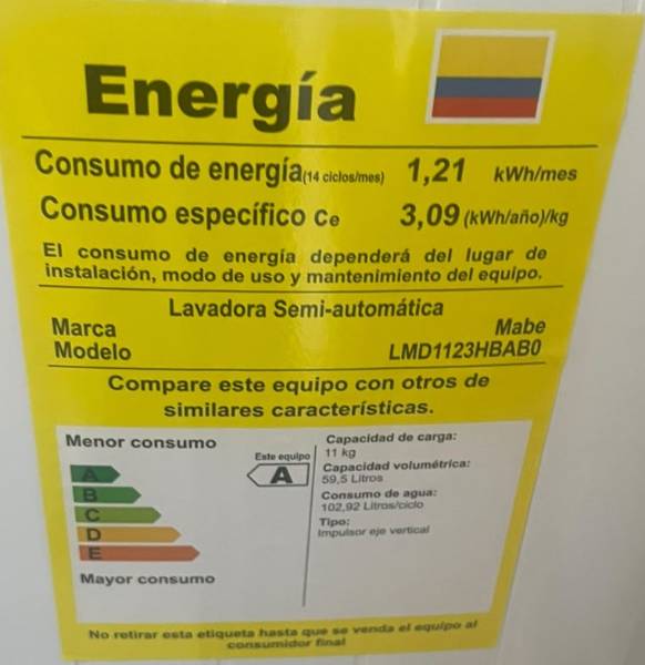 Lavadora Mabe 11 Kilos-Semiautomatica — foto 2