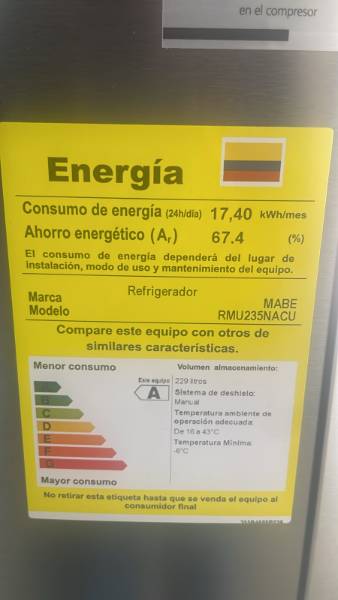 Nevera convencional Mabe Frost de 235 litros — foto 2
